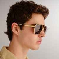 Bottega Veneta BV1012S BV1012S003 Gold / Brown Lenses