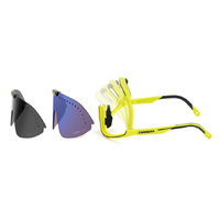 Carrera C Sport 01/S 4CW ZS 99 Yellow Black / Blue Mirror Lenses
