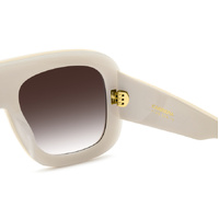 Carrera Flaglab 18 SZJ YK 57 Ivory / Burgundy Gradient w Gold Mirror Lenses