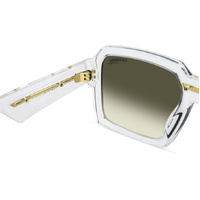 Carrera Victory C 15/S REJ D6 55 Crystal Gold / Green Gradient w Mirror Lenses
