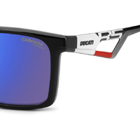 Carrera Ducati CARDUC 065/S 80S Z0 56 Black White / Blue Mirror Lenses