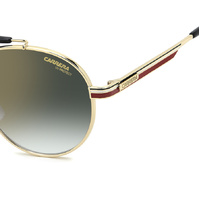Carrera 381/S W3J D6 52 Gold Striped Red / Green Gradient w Mirror Lenses