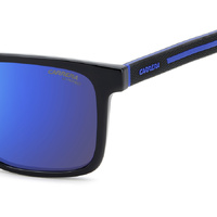 Carrera C Sport 13/S D51 Z0 55 Black Blue / Blue Mirror Lenses