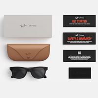 Ray-Ban x Meta (Gen 2) Wayfarer Large RW4012 601/1M-53 Shiny Black / Clear to Graphite Green Photochromic Lenses