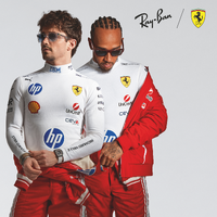 Ray-Ban RB4454M F710B1-56 Scuderia Ferrari Lewis Hamilton Driver Special Edition 2026 | Red Transparent / Dark Grey Lenses