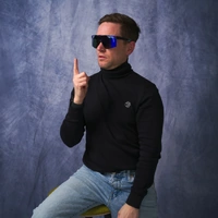 Pit Viper The Midnight Original Regular 2.0 Black w Blue Splatter / Purple Mirror Polarised Lenses