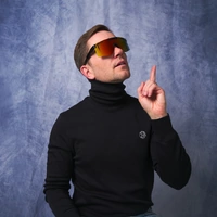 Pit Viper The Exec Original Regular 2.0 Black / Rainbow Mirror Polarised Lenses