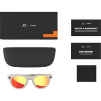 Oakley Wearable x Meta Hstn OW8002-0451 Warm Grey / Prizm Ruby Lenses