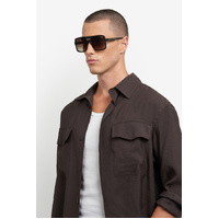 Carrera Victory C 09/S I46 86 59 Matte Black Gold / Black Brown Green Gradient Lenses