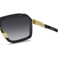 Carrera CA 1053/S/TI OIT FQ 60 Black Red / Grey Gradient w Gold Mirror Lenses