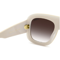 Carrera Flaglab 18 SZJ YK 57 Ivory / Burgundy Gradient w Gold Mirror Lenses