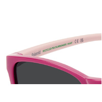 Polaroid Kids PLD 8077/S 35J M9 49 Pink / Grey Polarised Lenses