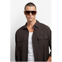 Carrera Victory C 09/S I46 86 59 Matte Black Gold / Black Brown Green Gradient Lenses