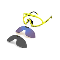 Carrera C Sport 01/S 4CW ZS 99 Yellow Black / Blue Mirror Lenses