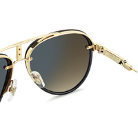 Carrera Glory RHL 86 58 Gold Black / Black Brown Green Gradient Lenses