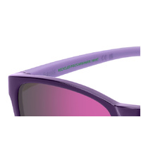 Polaroid Kids PLD 8077/S 0T7 AI 49 Plum / Grey Pink Mirror Polarised Lenses