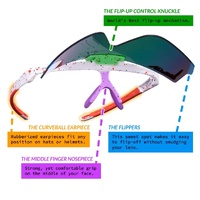 Pit Viper The Heater Flip-Offs White / Red Mirror Lenses