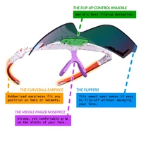 Pit Viper The Heater Flip-Offs White / Red Mirror Polarised Lenses