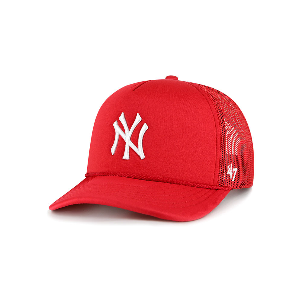 47 Brand New York Yankees MLB Trucker FM Red OSFM B-FOAMO17KPP-RD