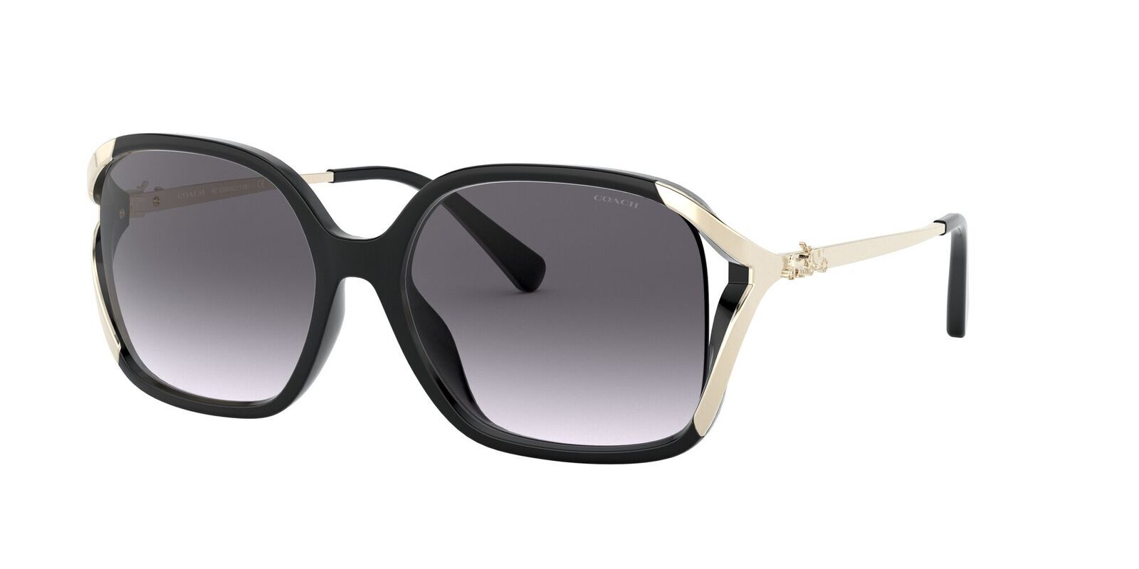 Coach HC8280U 50028G-57 Black / Grey Gradient Lenses