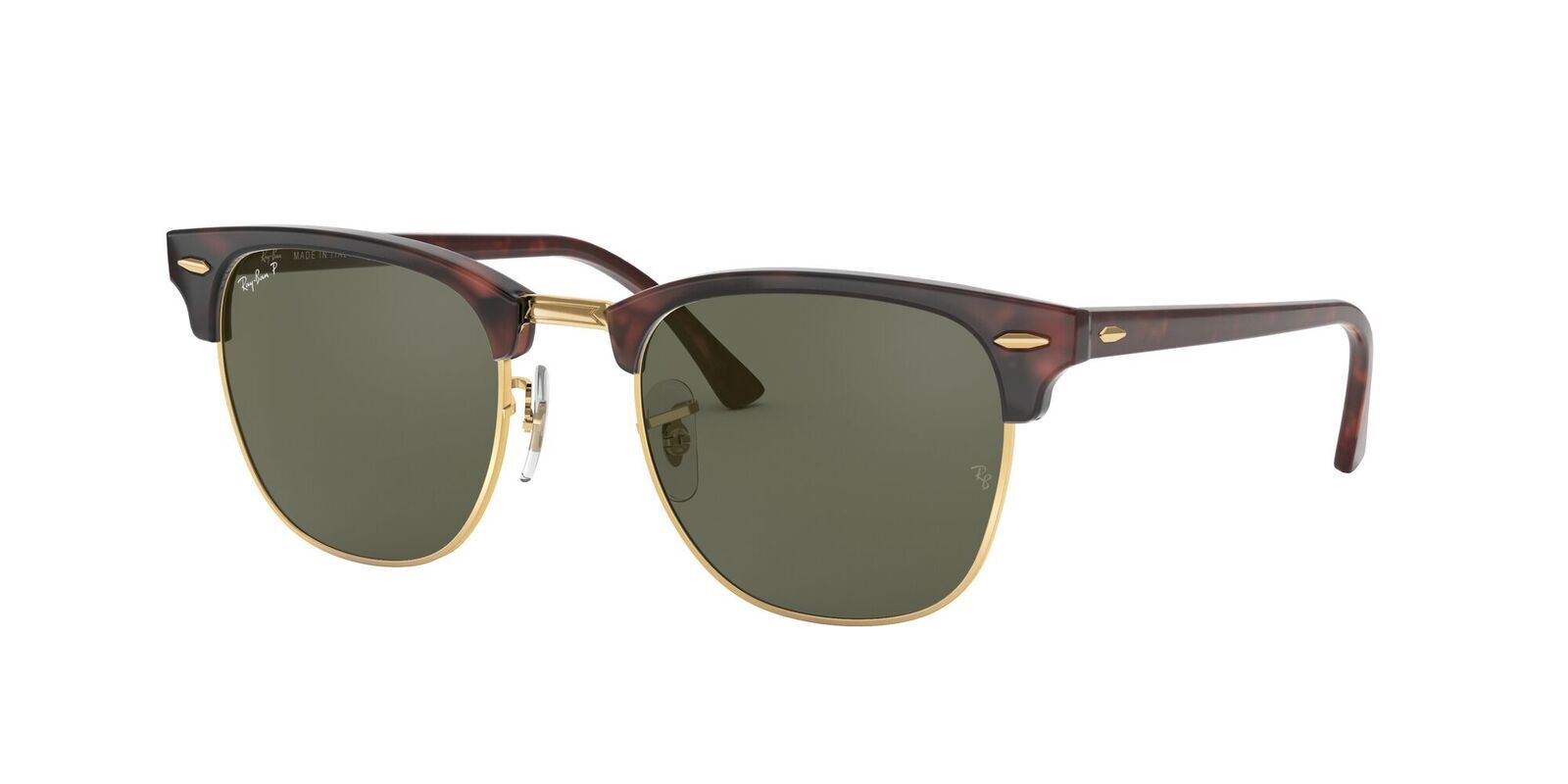 Ray-Ban RB3016 990/58-51 Clubmaster Red Havana Tortoise / Green Classic  G-15 Polarised Lenses