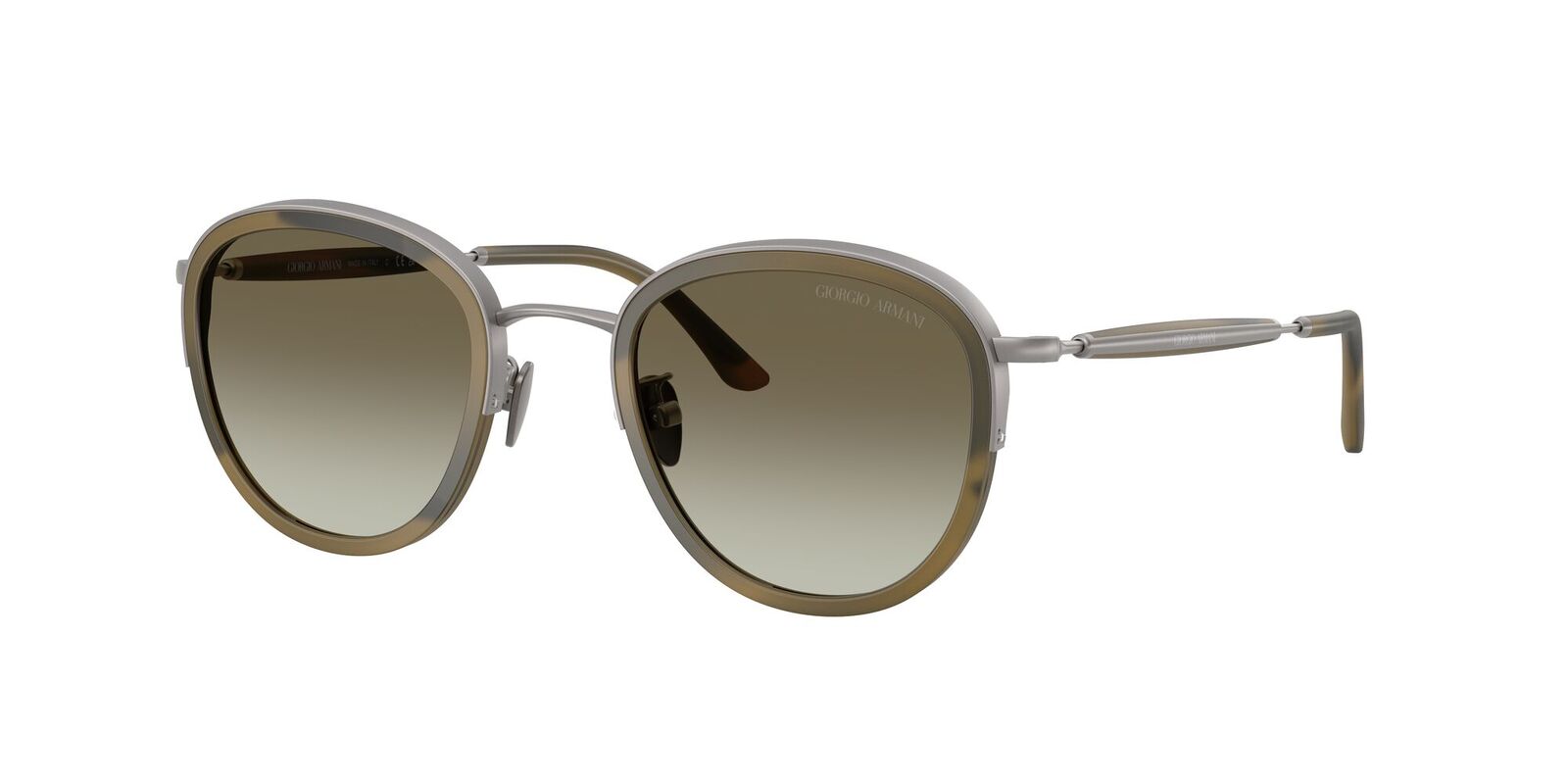 Giorgio Armani AR6176 30038E-49 Matte Gunmetal / Green Gradient Lenses