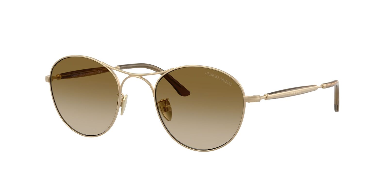 Giorgio Armani AR6177 341713-50 Matte Pale Gold / Brown Gradient Lenses