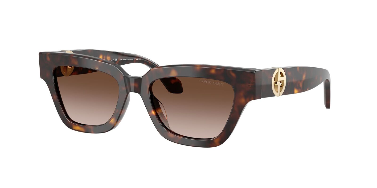 Giorgio Armani AR8246U 587913-50 Havana / Brown Gradient Lenses