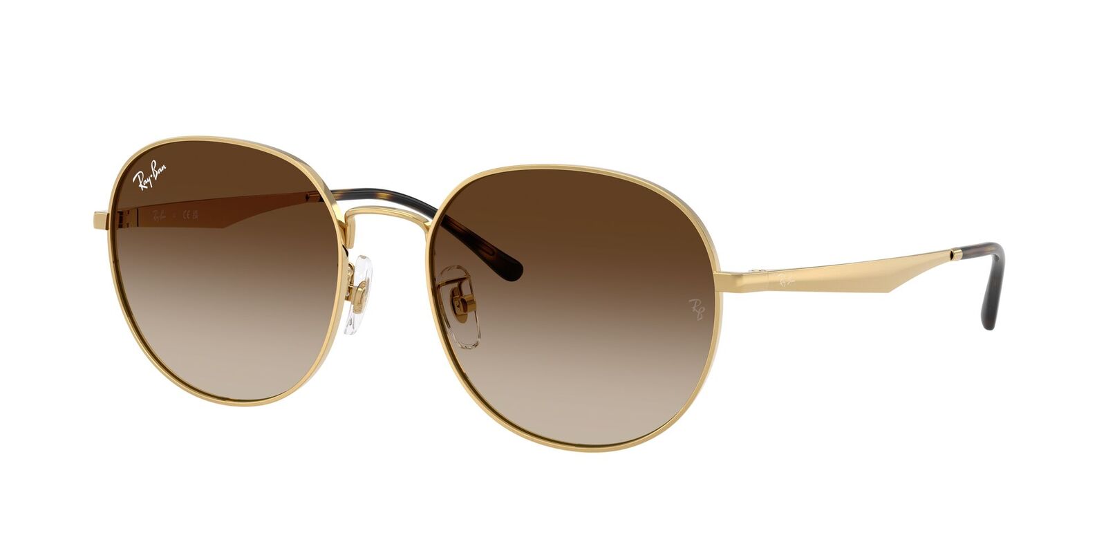 Ray-Ban RB3727D 001/13-57 Arista Gold / Brown Gradient Lenses