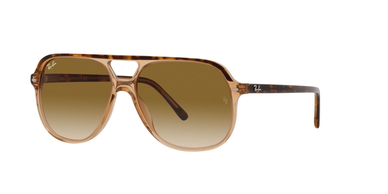 Ray-Ban Bill RB2198 129251-60 Havana On Transparent Brown / Clear Gradient  Brown Lenses