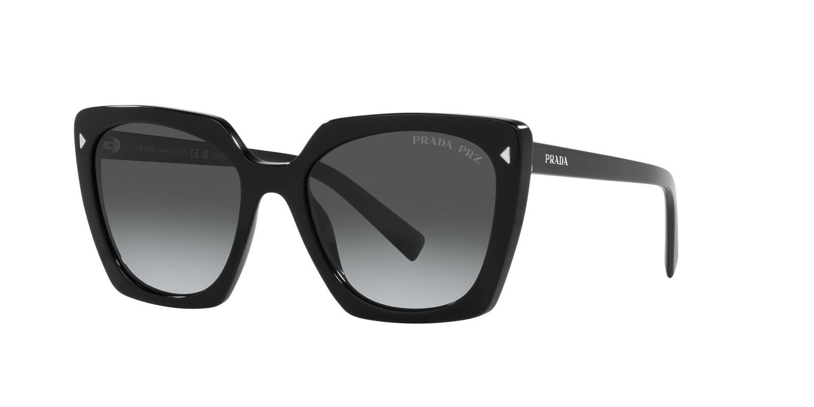 Prada PR23ZS 1AB5W1-54 Black / Grey Gradient Polarised Lenses