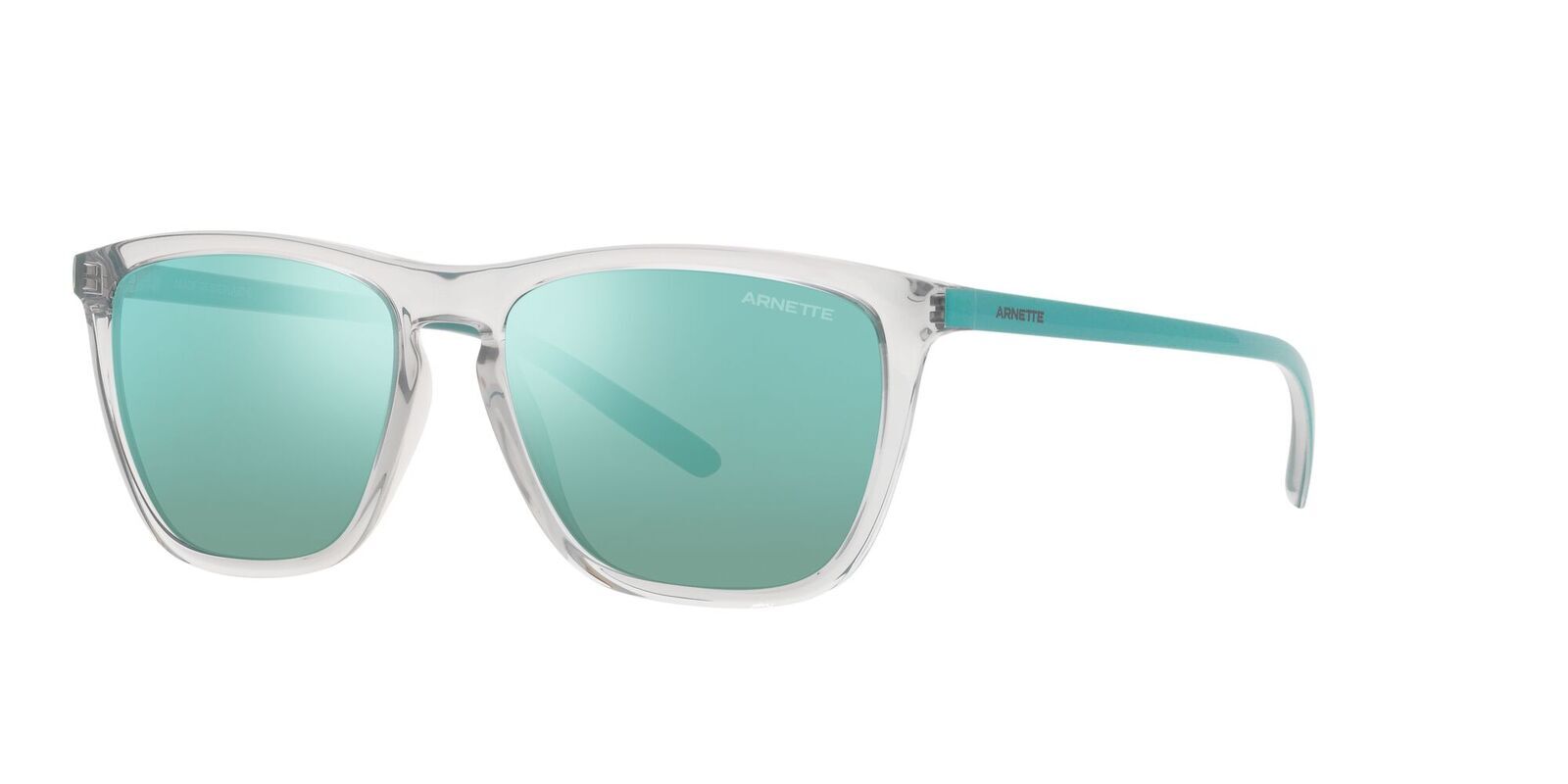 Arnette Fry AN4301 279825-55 Grey / Light Azure Teal Mirror Lenses