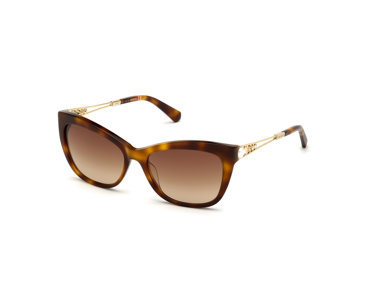 Tortoise Swarovski sunglasses polarized Swarovski® Crystal Sunglasses – Elegant Eyewear for Women  main image 2