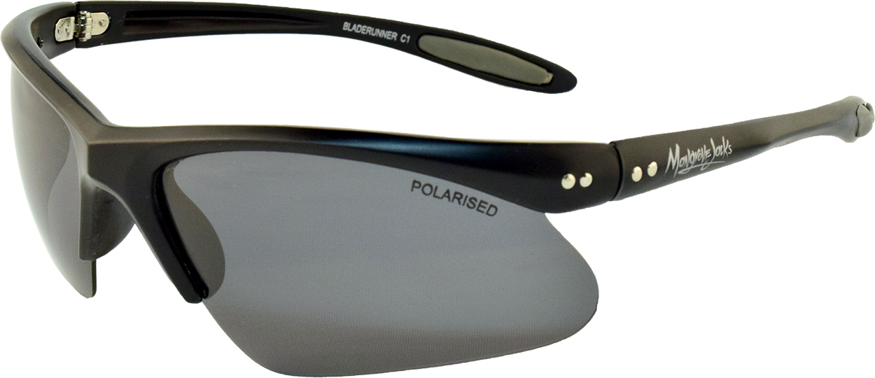 Mangrove Jacks Bladerunner C1 Black / Smoke Polarised Lenses