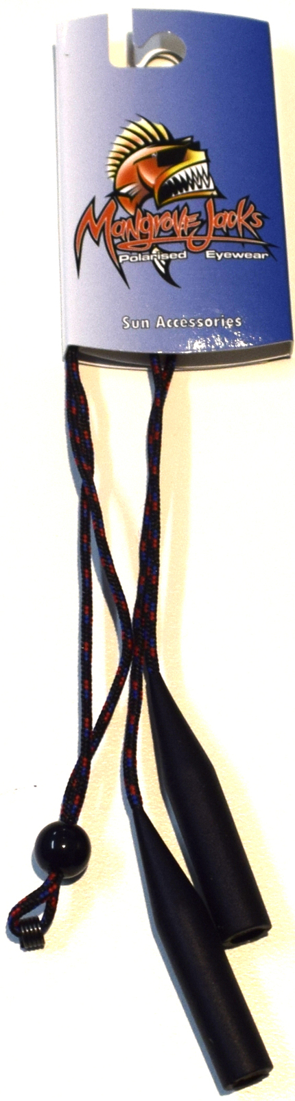 Mangrove Jacks Thin Nylon Rubber Tip Cord Blue / Red Fit L/Xl