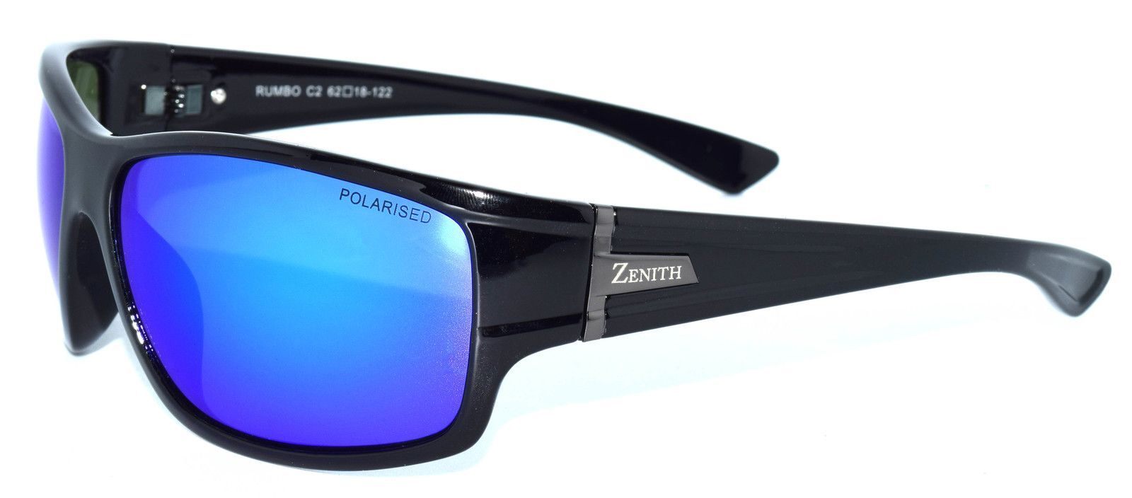 Zenith Rumbo C2 Black / Blue Revo Polarised Lenses