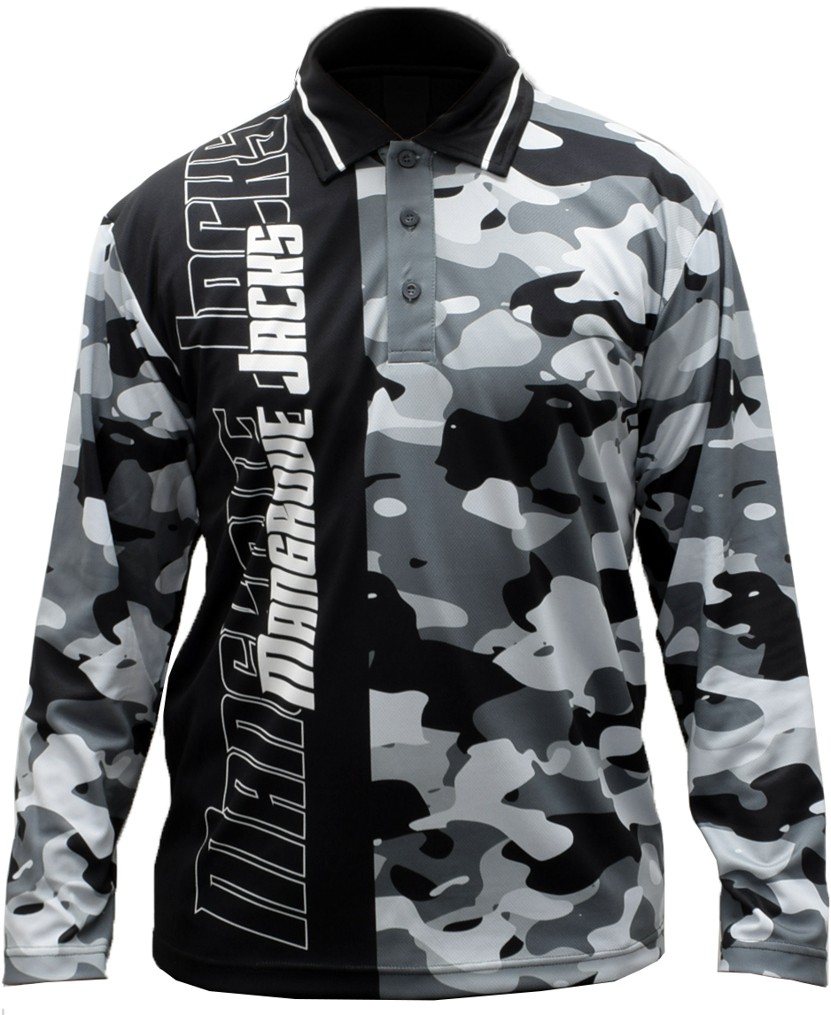 Fishing Shirt Mangrove Jack Camo Available in Various Sizes
