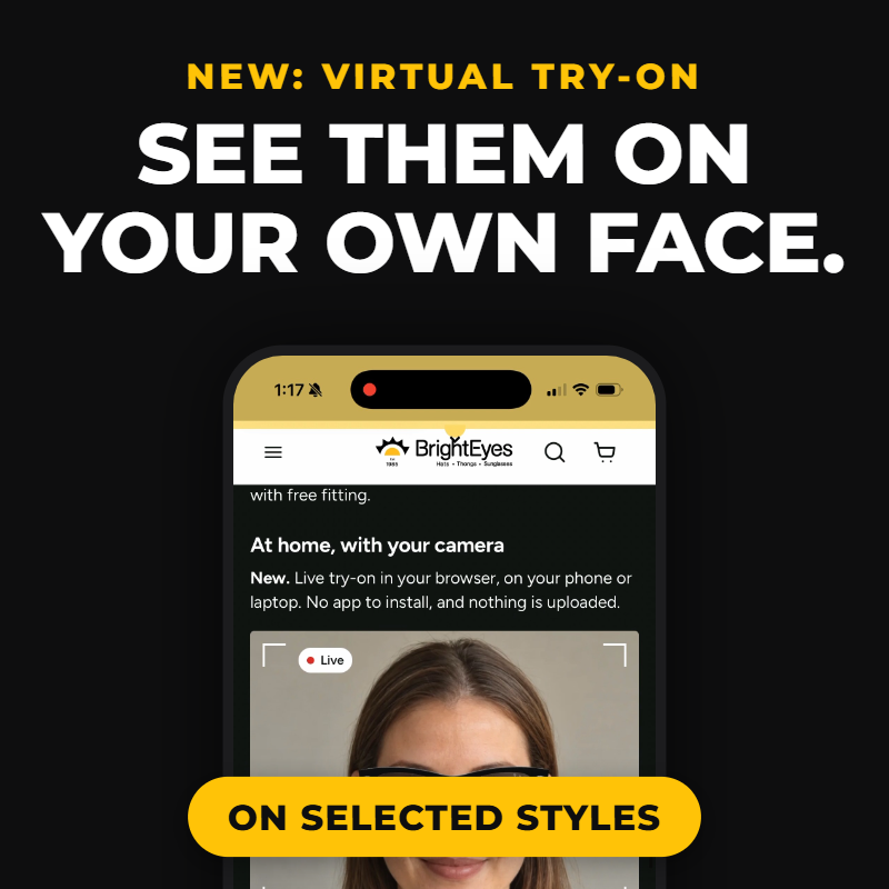 Virtual try-on: see them on your own face