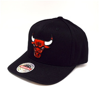 M&N Chicago Bulls NBA Blk+Tm Clr Logo Redline Black OSFM MNCG20104