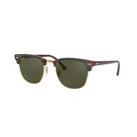 Ray-Ban RB3016F W0366-55 Clubmaster A Fit Mock Tortoise On Gold / Green Classic G-15 Lenses