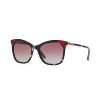 Burberry BE4263F 3709/90-54 Black with Tortoise White and Red / Grey Gradient Lenses
