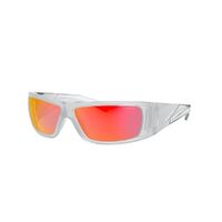Arnette AN4286 26346Q-62 Matte Crystal / Dark Grey with Red and Yellow Mirror Lenses