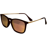 Stiletto Madeira C7 Crystal Dark Brown Light Gold / Pink Revo Polarised Lenses