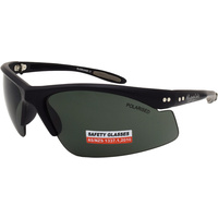 Mangrove Jacks Safety Glasses Bladerunner C1 Black / Smoke Polarised Lenses