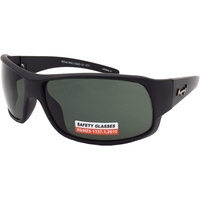 Mangrove Jacks Safety Glasses Layback C1 Black / Smoke Polarised Lenses