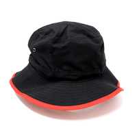 Urban Zoo AH678 Microfibre Bucket Trim Hat Black / Red S/M
