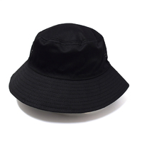 Urban Zoo AH713 Polycotton Bucket Hat Black S/M