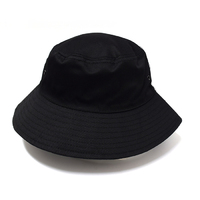 Urban Zoo AH713 Polycotton Bucket Hat Black Size M/L