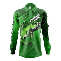 Mangrove Jacks Fishing Shirt Murray Cod Green Size 4XL