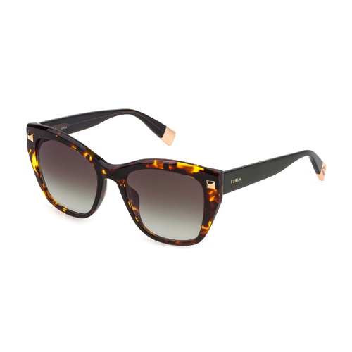 Furla SFU534 06ZE-53 Dark Havana Spotted Brown / Green Gradient Lenses